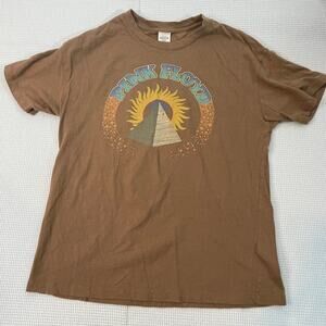 American Eagle Band Tee XS Small Pink Floyd Metallic Womens Music Rock